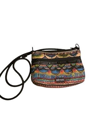 Sakroots Artist Circle Campus Rainbow Wanderlust Mini Crossbody Bag EUC